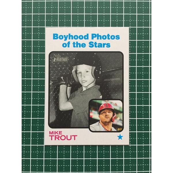 ★TOPPS MLB 2022 HERITAGE #341 MIKE TROUT［LOS ANGEL...