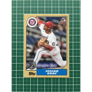 ★TOPPS MLB 2022 SERIES 1 #T87-12 JOSIAH GRAY［WASHINGTON NATIONALS］インサートカード「1987 BASEBALL 35th ANNIVERSARY」ルーキー★｜alba-tesoro