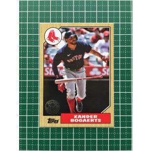 ★TOPPS MLB 2022 SERIES 1 #T87-35 XANDER BOGAERTS［BOSTON RED SOX］インサートカード「1987 TOPPS BASEBALL 35th ANNIVERSARY」★｜alba-tesoro