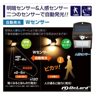 センサーライト 屋外 LED 防水 ソーラーラ...の詳細画像4