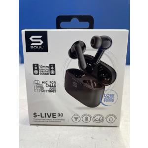 SOUL ワイヤレスイヤホン S-LIVE30ブラック (SL30BK) 無線 Bluetooth｜albadirect