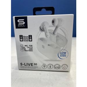 SOULワイヤレスイヤホン S-LIVE30 ホワイト (SL30WH) 無線 Bluetooth｜albadirect