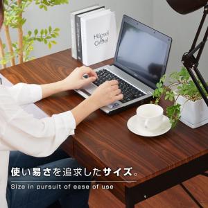 パソコンデスク 幅90 木製 引き出し付き ス...の詳細画像4