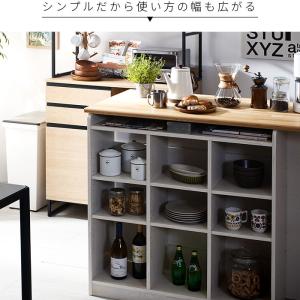 本棚 書棚 オープンラック 幅90cm 木製 ...の詳細画像2