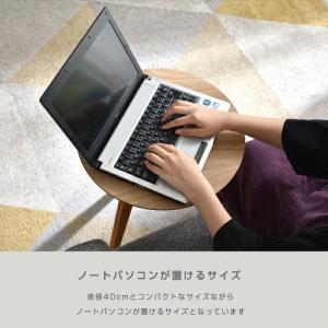 木製 カフェテーブル 高さ60cn サイドテー...の詳細画像2