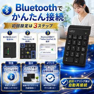 Bluetooth テンキー ワイヤレス 18...の詳細画像2