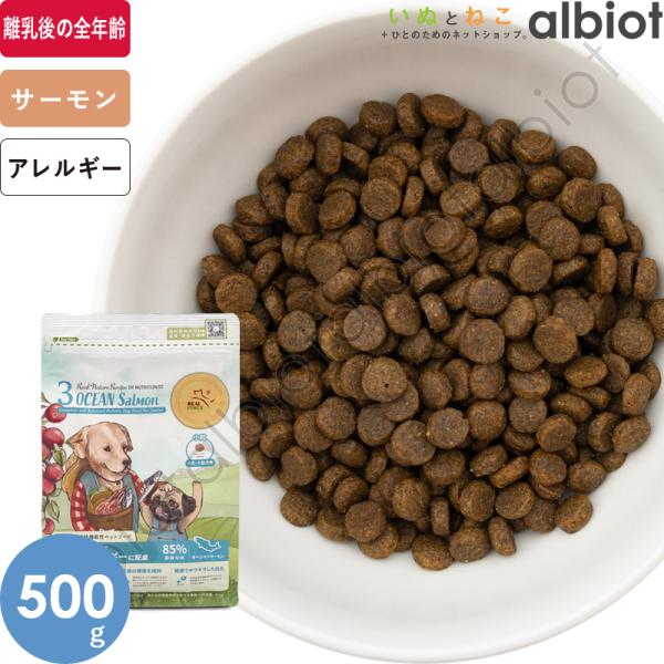 リアルネイチャーレシピ NO.3 オーシャンサーモン スモールブリード（小粒）500g ドッグフード