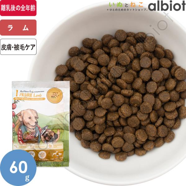 リアルネイチャーレシピ NO.1 プレイリーラム スモールブリード（小粒）60g ドッグフード