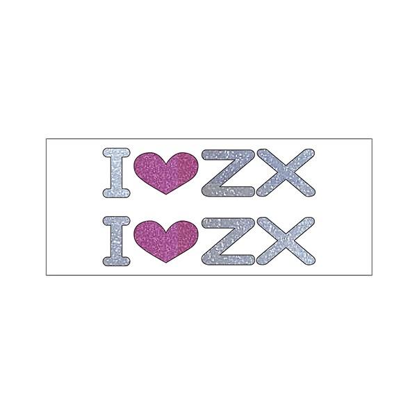 I LOVE原付バイク ステッカー HONDA ライブDio ZX　 B-11　I Love ZX　...