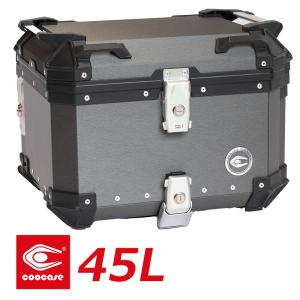 COOCASE（クーケース） バイク用 アルミトップケース 30L ヘアライン