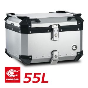 COOCASE クーケース バイク用 アルミトップケース 55L シルバー CCX550Sの商品画像