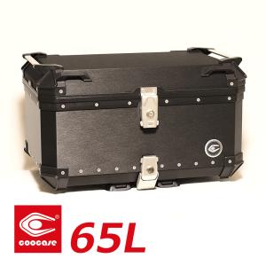 COOCASE（クーケース） バイク用 アルミトップケース 55L ヘアライン