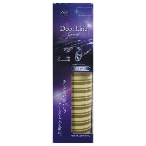 デコラインデカール　車用　汎用タイプ　ゴールド　D-101