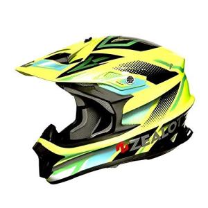 ZEALOT ジーロット godblinc ゴッドブリンク オフロードヘルメット MadJumper2 マッドジャンパー2 GRAPHIC  FLUO YELLOW/BLK-GREEN MJ0014