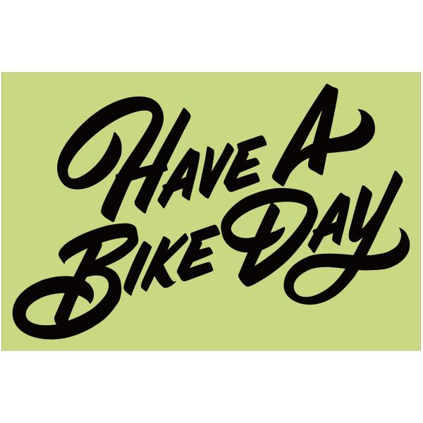HAVE A BIKE DAY.ステッカー HABD BLUSH LOGO 抜き文字タイプ ブラック...