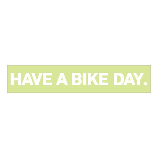 HAVE A BIKE DAY.ステッカー HABD STRAIGHT LOGO Mサイズ 抜き文字...