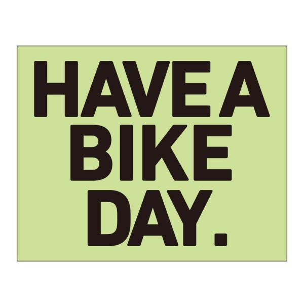 HAVE A BIKE DAY.ステッカー HABD LOGO 抜き文字タイプ ブラック デザイン ...