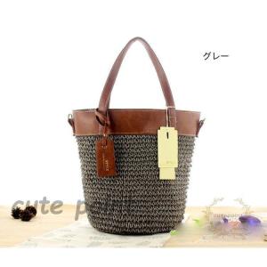 カゴバッグかごバッグショルダーバッグ 2way...の詳細画像5