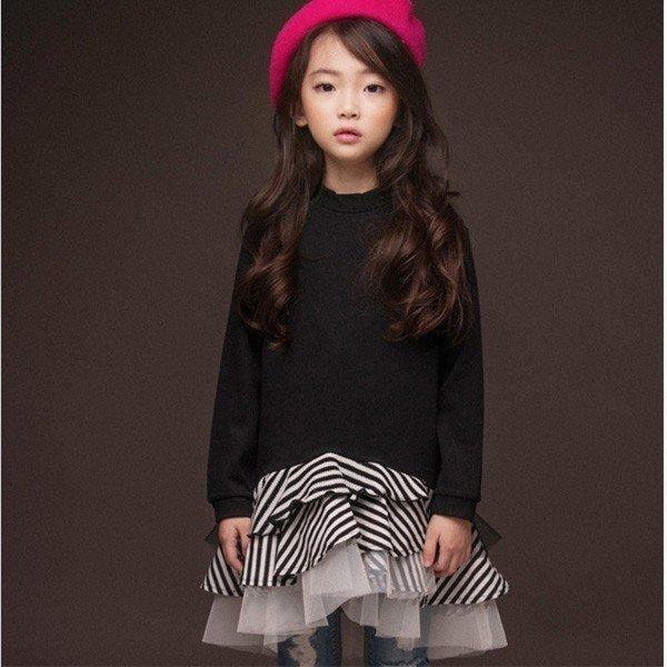 長袖ワンピース キッズ 秋冬 女の子 韓国子供服 おしゃれ 可愛い 春秋 発表会 卒園式 入学式 パ...