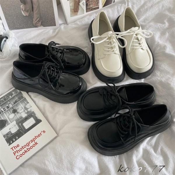 ローファー レディース 革靴 ウォーキング カジュアル 厚底シューズ スクール ガール 通学 編み上...