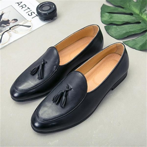紳士靴 メンズ 革靴 ローファー タッセルスリッポン モカシン カジュアル ウォーキング お出掛け ...