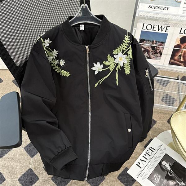 メンズ ジャケット スタジャン ブルゾン オーバーコート カジュアル服 ジップアップ 運動着 アウタ...