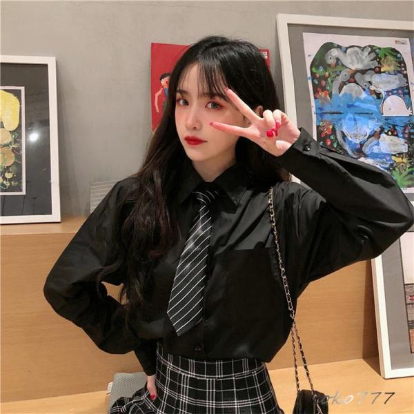 シャツ レディースシャツ ブラウス 長袖 ワイシャツ カジュアル フォーマル パーティー 制服 スク...