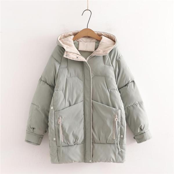 コート レディース 中綿コート オーバーコート 綿入れ フード付き ロング ミディアム 防寒服 通学...