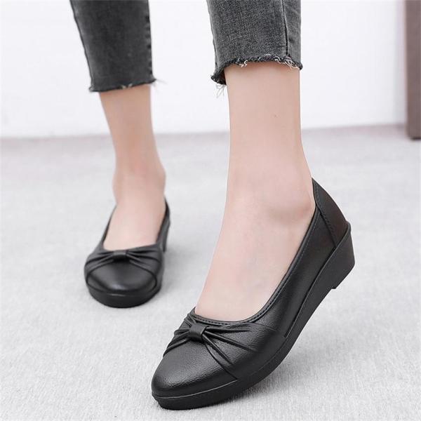 パンプス レディース レインシューズ ローファー ウォーキング 滑り止め フラットヒール 防水 ワー...