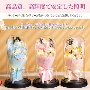 プリザーブドフラワー 造花 バラ 3/7輪 花...の詳細画像3