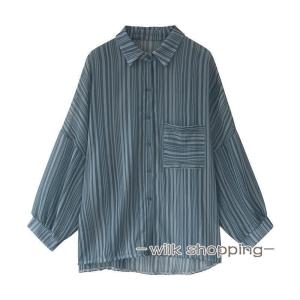 カジュアルシャツレディース 透け感 カーディガ...の詳細画像4