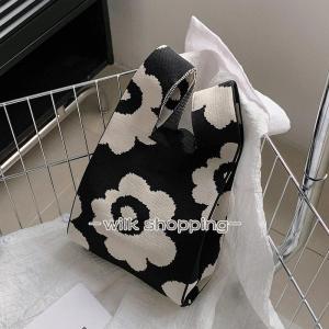 トートバッグ ニット レディース 大容量 軽量...の詳細画像1
