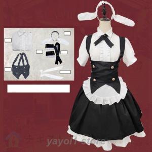 白と黒のメイド服 喫茶店 制服がかわいいうさぎ...の詳細画像4