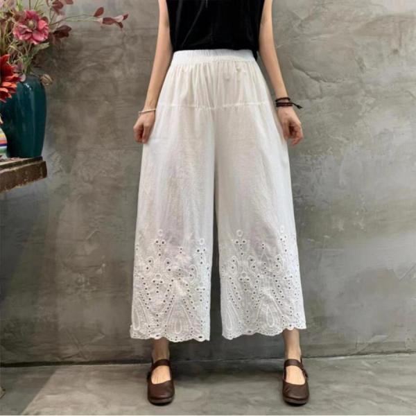 パンツボトムス無地レディース重ね着テーパードパンツレイヤードロングレースプリントペチコートワンピの下...