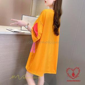 Tシャツ 夏新作 レディース カットソー ロン...の詳細画像5