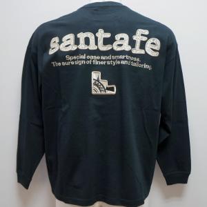 santa fe ロゴ長袖Tシャツ　LL　黒 サンタフェ ・サンタフェ LL(50) 長袖Tシャツ 2026新作 春夏 メンズ