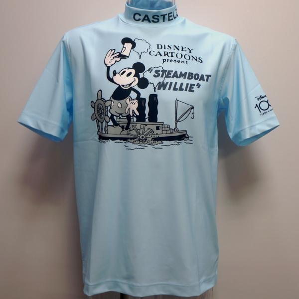 カステルバジャック スポーツ・23 春夏 SS 新作・ミッキー モックネック 半袖Tシャツ(M)(L...