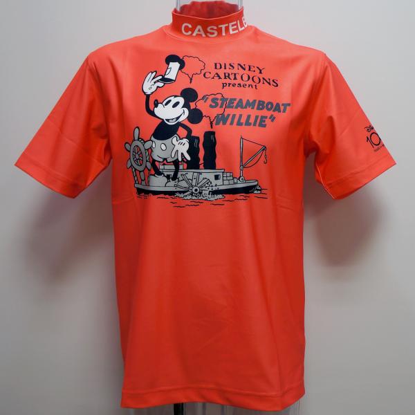 カステルバジャック スポーツ・23 春夏 SS 新作・ミッキー モックネック 半袖Tシャツ(M)(L...