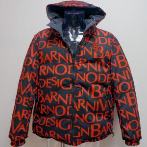 バーニヴァーノ・22 秋冬 AW 新作(LL)BAR柄 ダウンジャケット(LL)BAW