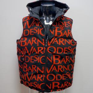 BARNI VARNO（バーニヴァーノ） フード付きダウンベスト 黒LL NDV5100