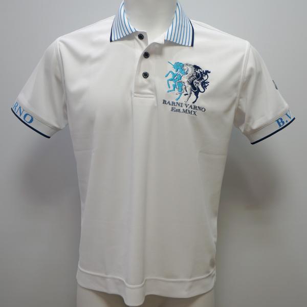 バーニヴァーノ・ユニコーン刺繍 半袖ポロシャツ(LL)26 春夏 SS 新作 BSS-PPL5516...