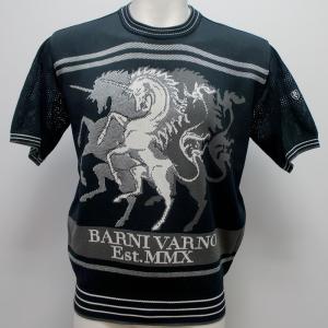 バーニヴァーノ・ユニコーン 半袖 サマーセーター(3L) 26 春夏 SS 新作