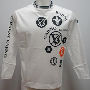 バーニヴァーノ・ギザンティシルケット天竺 サガラ刺繍 長袖Tシャツ(3L