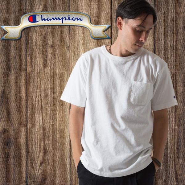 チャンピオン Champion  半袖Tシャツ T1011(ティーテンイレブン) ポケット付き US...