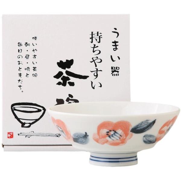 夫婦茶碗 ご飯茶碗 ペア セット 持ちやすい茶碗 花椿 美濃焼 日本製 食洗機対応 電子レンジ対応 ...