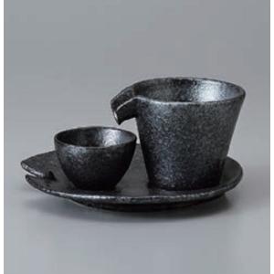 酒器セット 銀黒しずる冷酒器セット 徳利 日本製 美濃焼