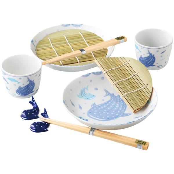 ざるそば そば猪口 セット ペア 蕎麦 波間の甚兵衛 ざるそばセット ペアセット 陶磁器 磁器 食洗...