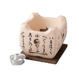 いろはコンロセット 固形燃料用 大 白 鍋