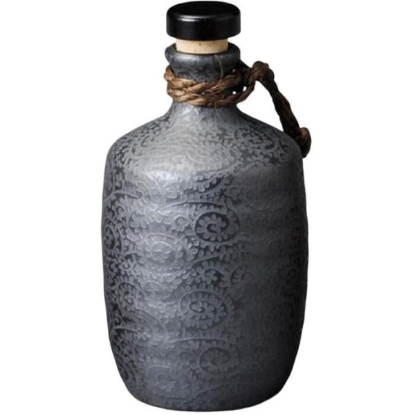 焼酎ボトル 銀彩唐草(黒) 5号 ボトル陶器 日本製 美濃焼 店舗 居酒屋 飲み屋 陶製サーバー 陶...