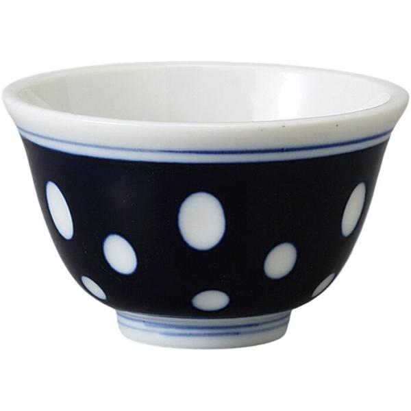 湯呑 ゆのみ 煎茶碗 千茶碗 水玉厚口反千茶 陶器 湯呑み茶碗 日本製 美濃焼 食洗機対応 レンジ対...